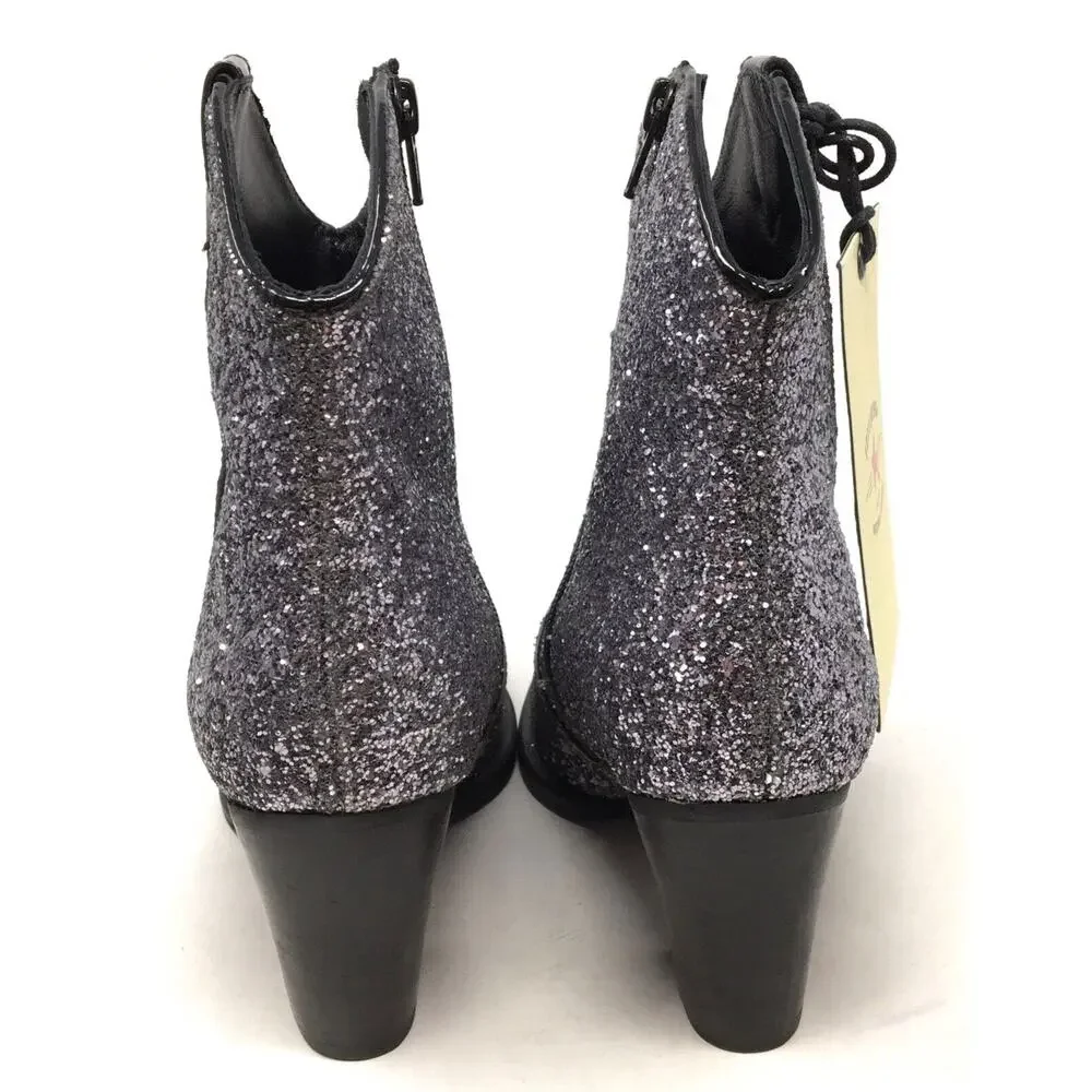 Idyllwind x Miranda Lambert Women's Sz 7.5 Silver Glitter Cowgirl Boots Booties